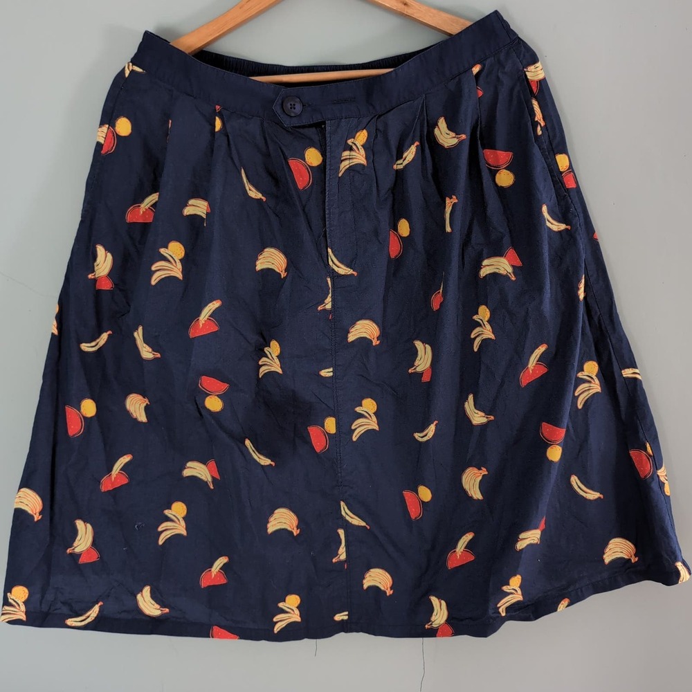 Modcloth tropical fruit skirt XL